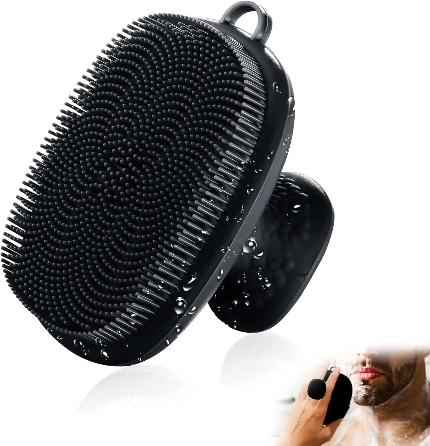 Silicone Face Scrubber — Waterproof Cleansing Brush - Halal gift for Muslim men