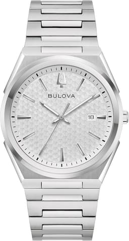 Bulova Silver-Tone Stainless Steel Dress Watch
