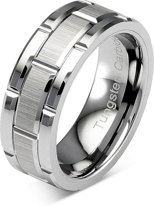 Tungsten Wedding Band Ring - Halal gift for Muslim men